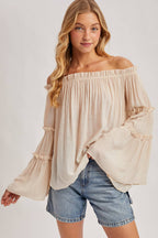 Prairie Breeze - Off Shoulder Top