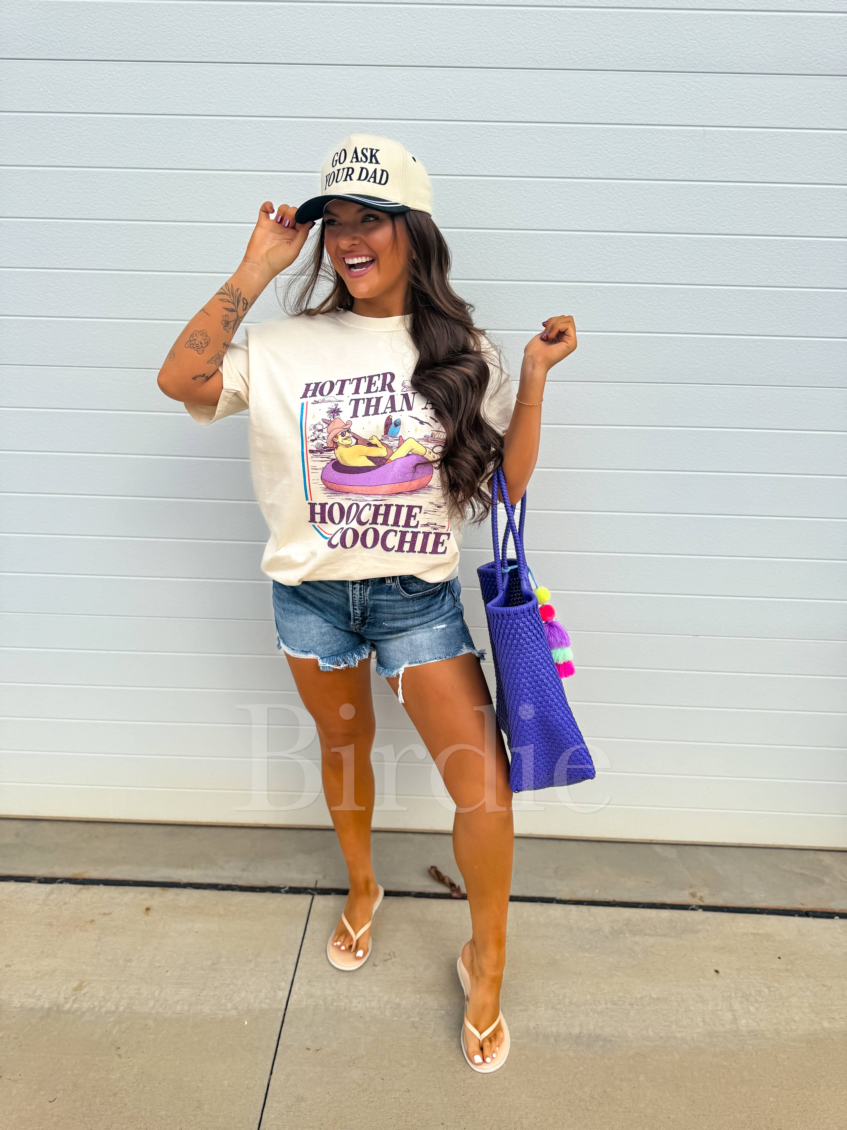 Hotter Than A Hoochie Graphic Tee on Ivory