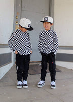 UPF 35 Checkered Long Sleeve