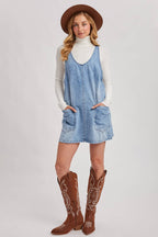 Denim Washed Overall Dress