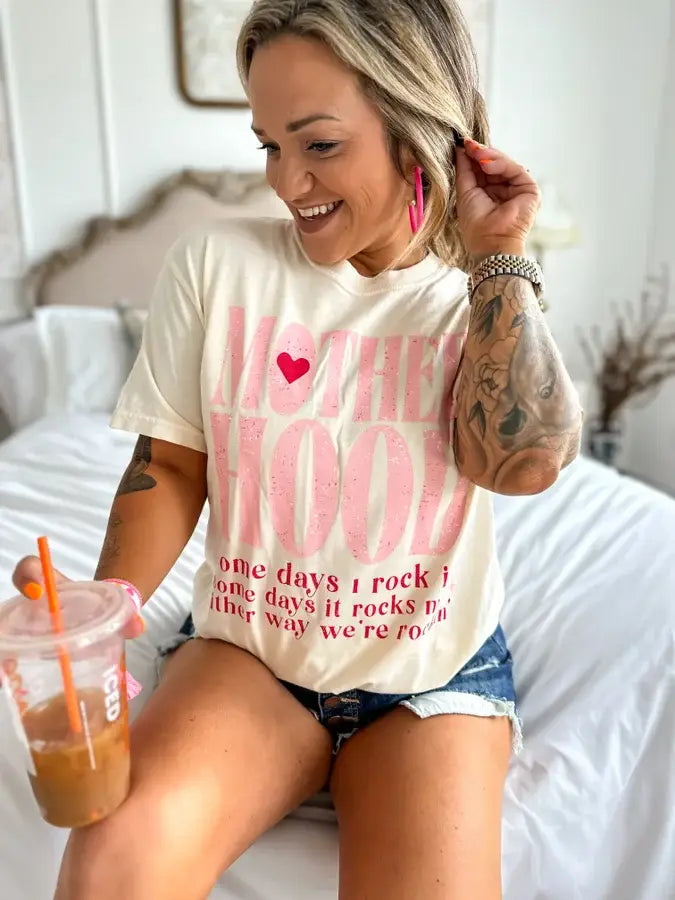 Motherhood Rock It Ivory Graphic Tee