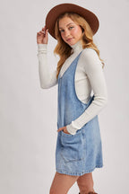 Denim Washed Overall Dress