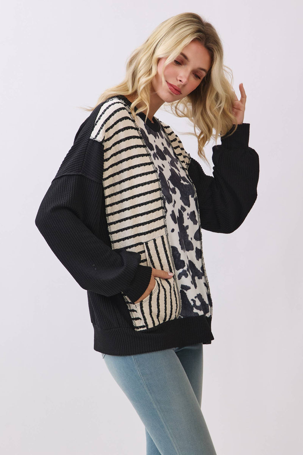 Cow Print Long Sleeve