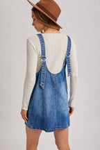 Denim Washed Overall Dress