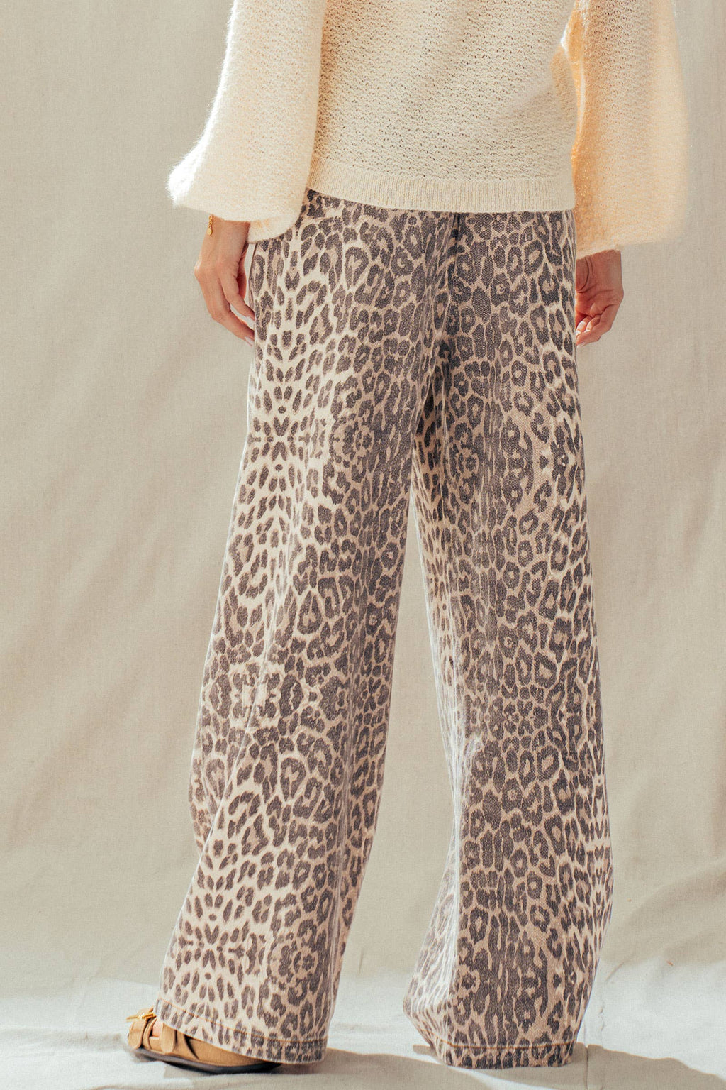 Leopard Cotton Pants