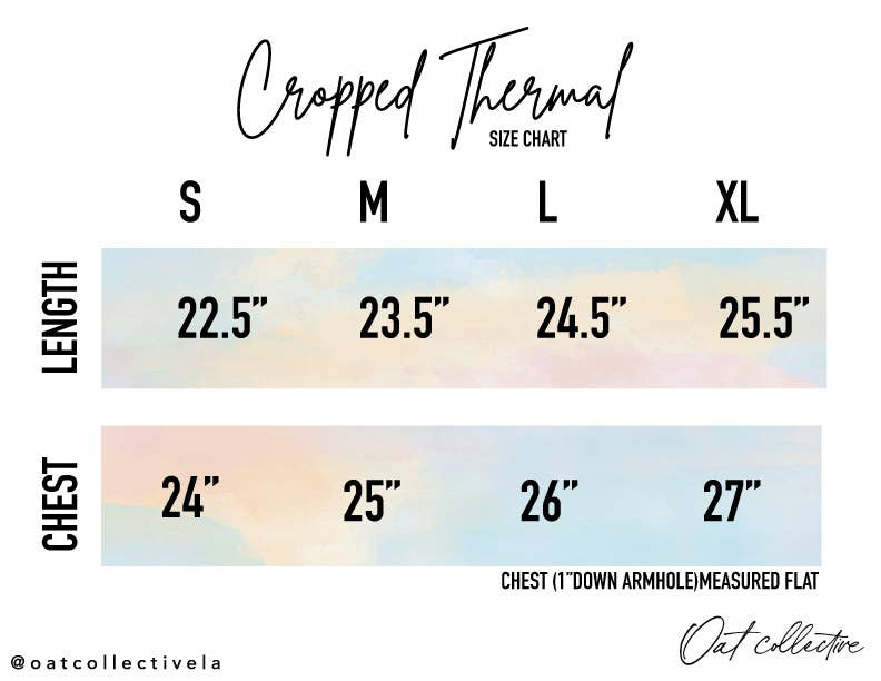 PREMIUM BASIC Cropped Thermal Vintage Pullover