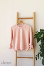 PREMIUM BASIC Cropped Thermal Vintage Pullover