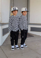 UPF 35 Checkered Long Sleeve