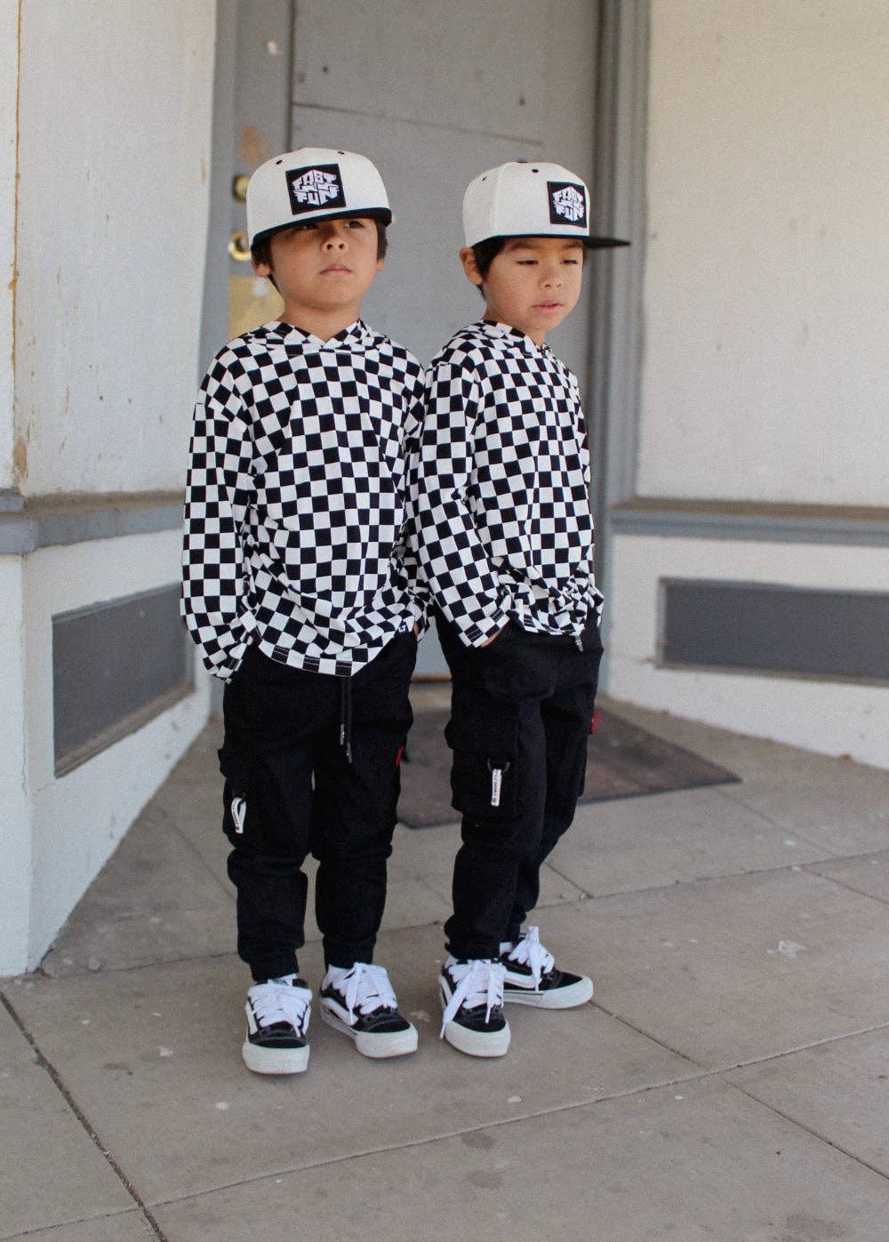 UPF 35 Checkered Long Sleeve
