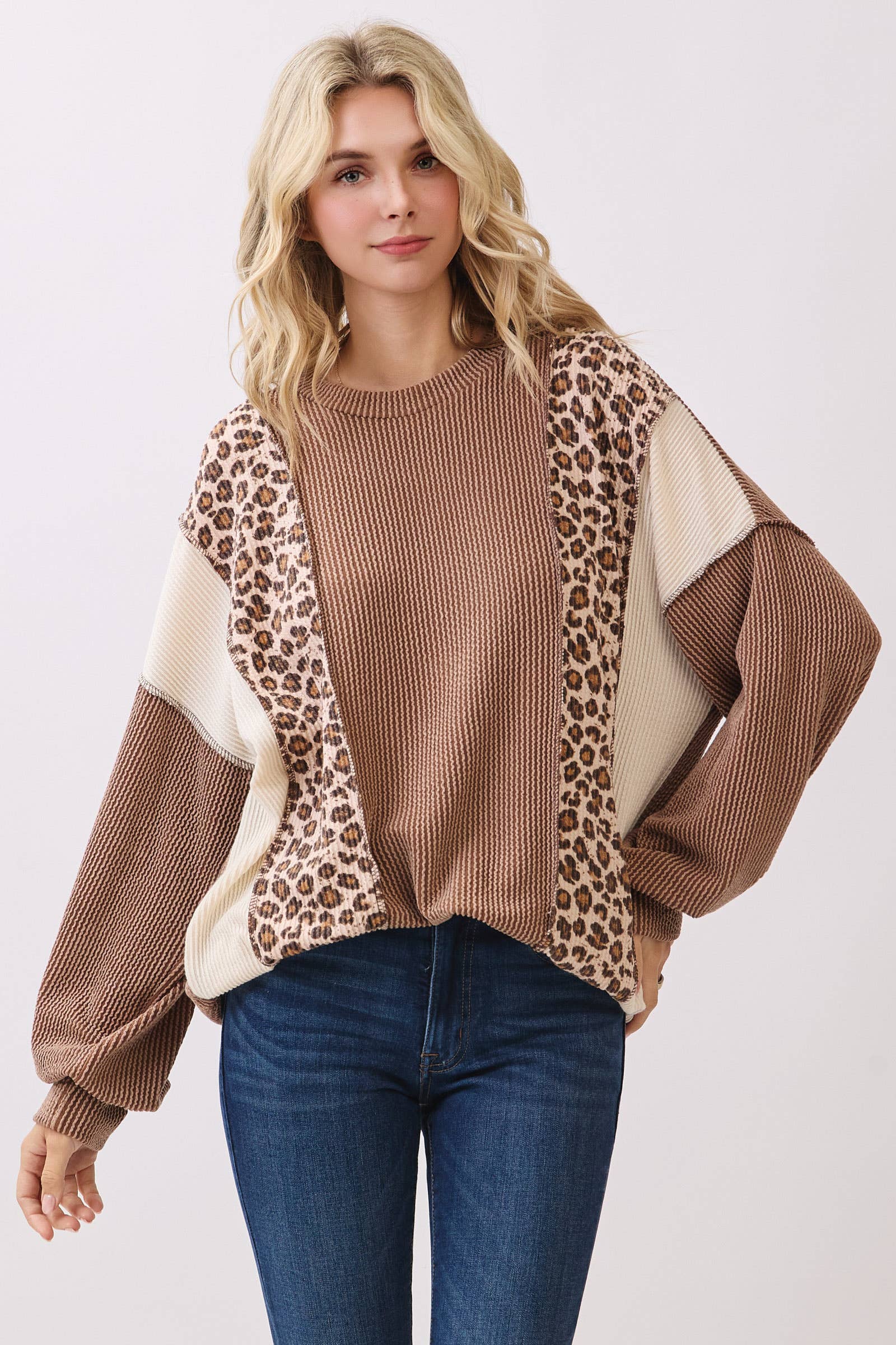 Cheetah Oversized Pullover