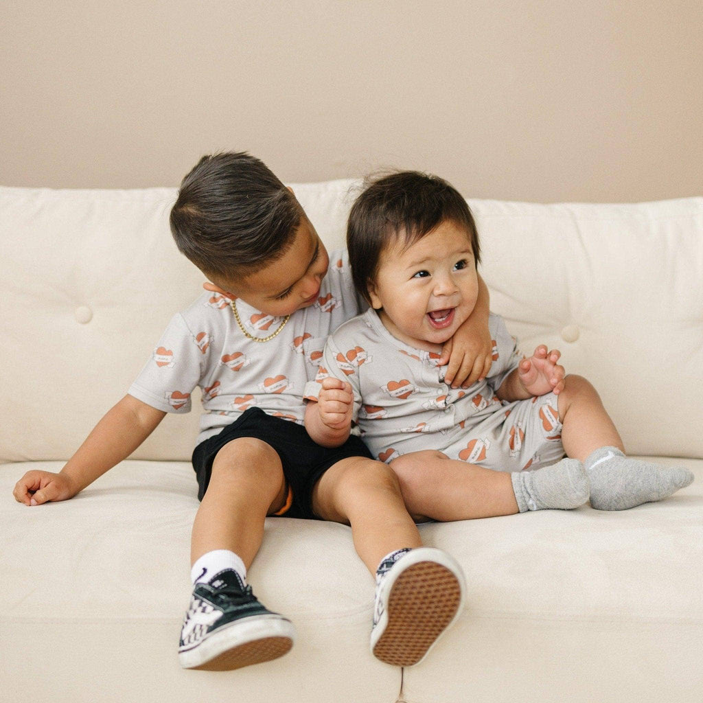 Mama Tattoo Hearts Bamboo Romper