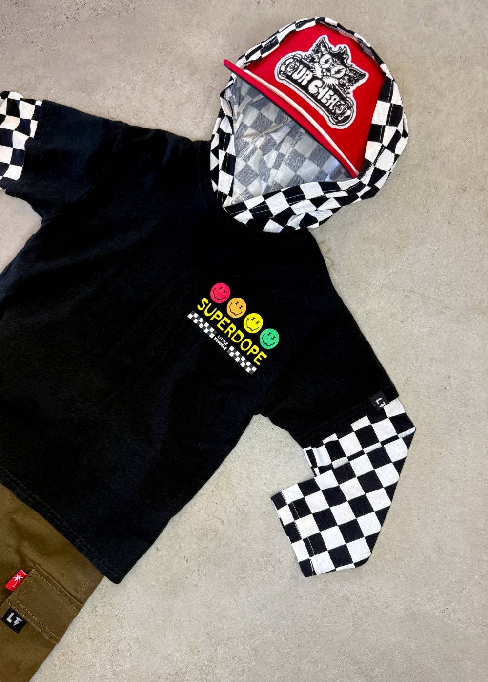 UPF 35 Checkered Long Sleeve