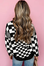 Khaki Checkered Sweater