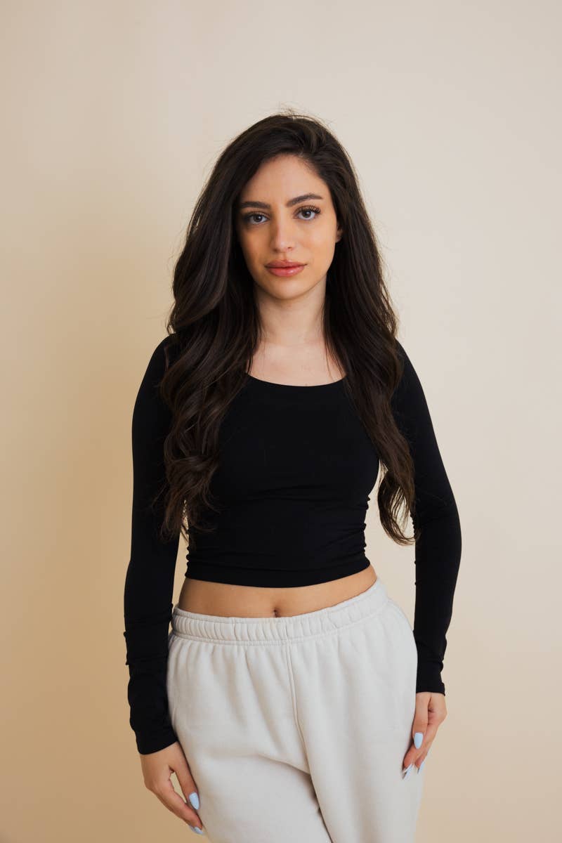 Long Sleeve Crop Top