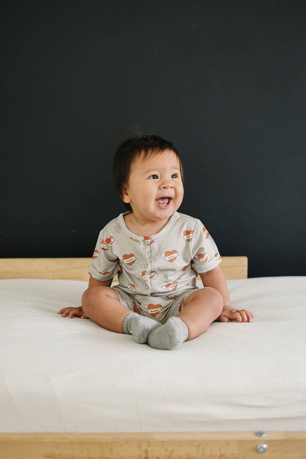 Mama Tattoo Hearts Bamboo Romper