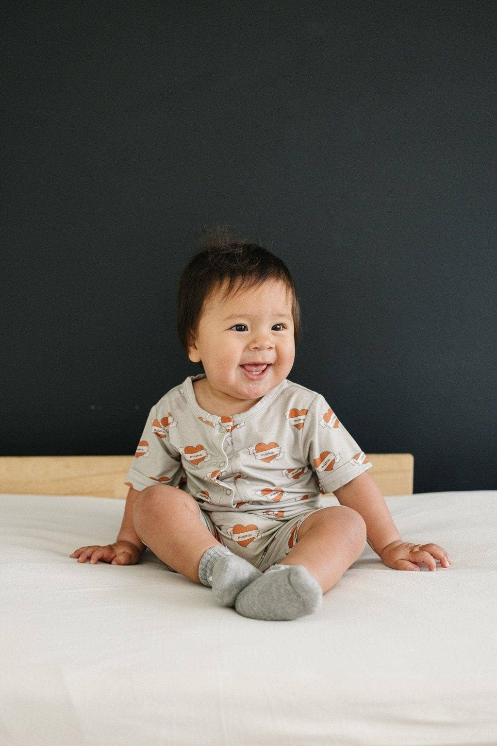 Mama Tattoo Hearts Bamboo Romper