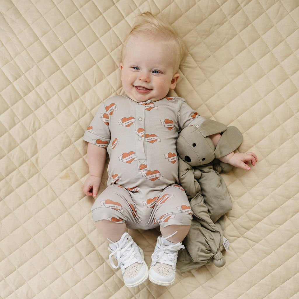 Mama Tattoo Hearts Bamboo Romper