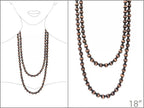 60″ Western Navajo Style Pearl Necklace