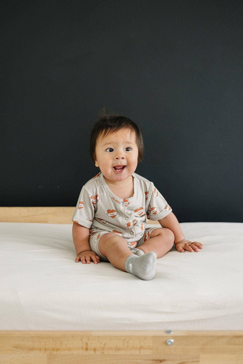 Mama Tattoo Hearts Bamboo Romper