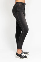 HW Tummy Control Black Wash & Contrast Thread