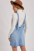 Denim Washed Overall Dress