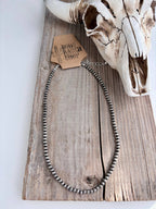 3mm Western Style Navajo Pearl Bead Necklace